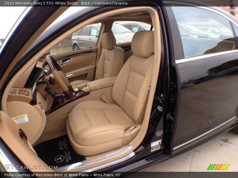 Black / Cashmere/Savanna 2010 Mercedes-Benz S 550 4Matic Sedan