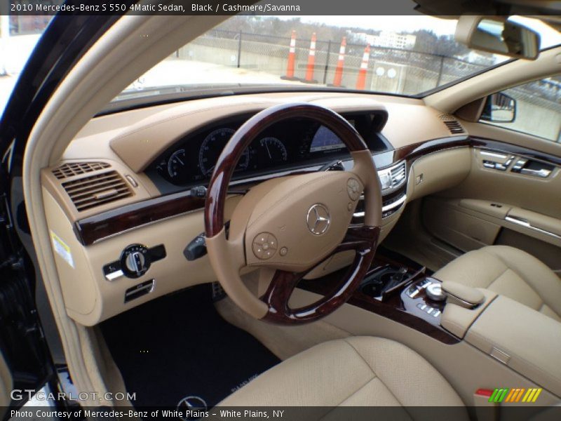 Black / Cashmere/Savanna 2010 Mercedes-Benz S 550 4Matic Sedan