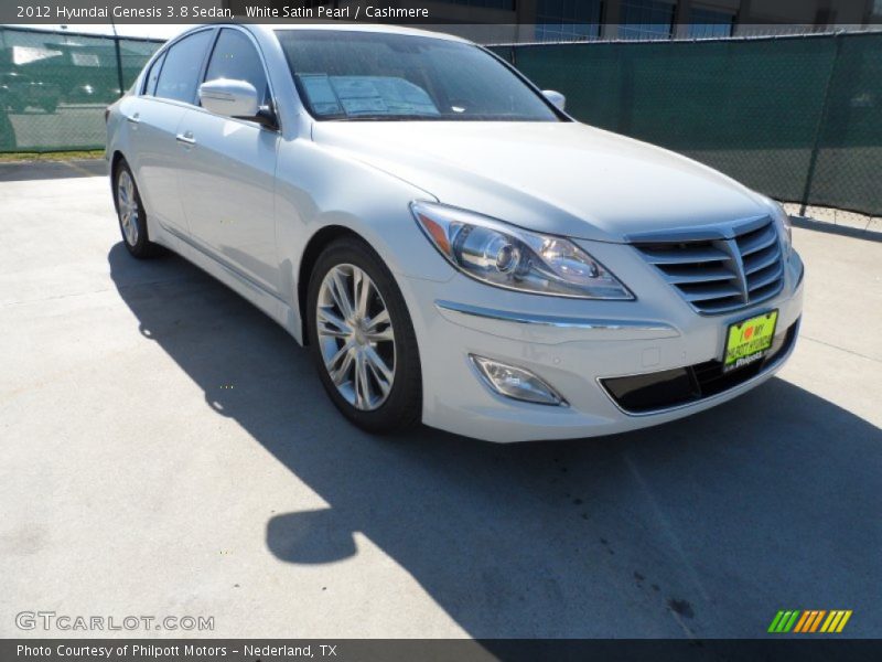 White Satin Pearl / Cashmere 2012 Hyundai Genesis 3.8 Sedan