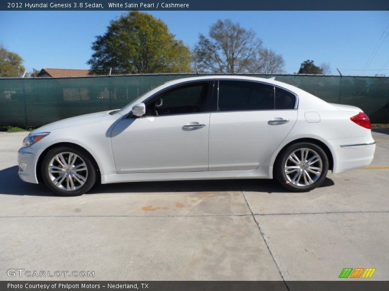 White Satin Pearl / Cashmere 2012 Hyundai Genesis 3.8 Sedan