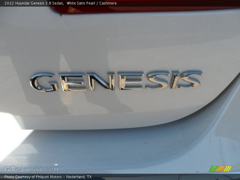 White Satin Pearl / Cashmere 2012 Hyundai Genesis 3.8 Sedan