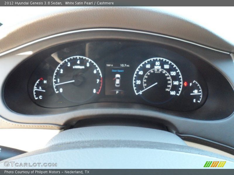 White Satin Pearl / Cashmere 2012 Hyundai Genesis 3.8 Sedan