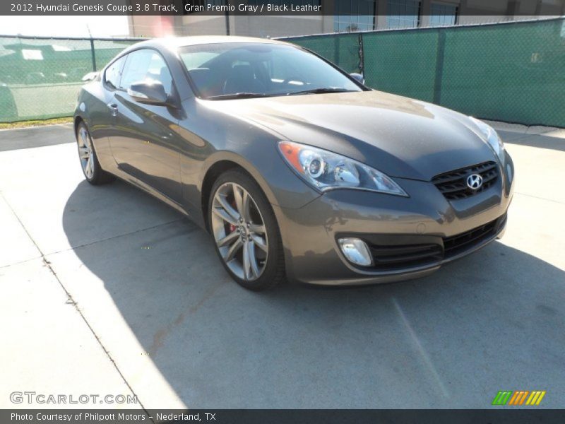 Gran Premio Gray / Black Leather 2012 Hyundai Genesis Coupe 3.8 Track