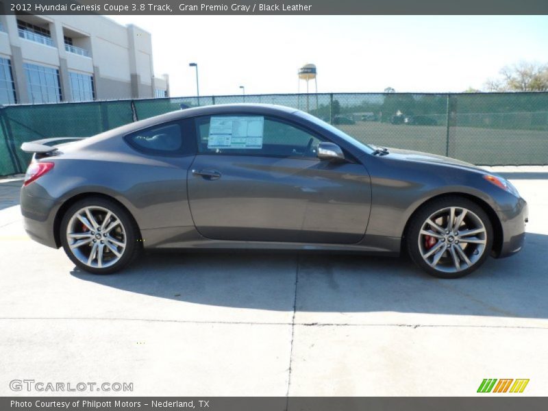 Gran Premio Gray / Black Leather 2012 Hyundai Genesis Coupe 3.8 Track