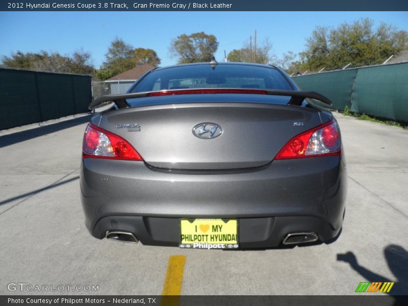 Gran Premio Gray / Black Leather 2012 Hyundai Genesis Coupe 3.8 Track
