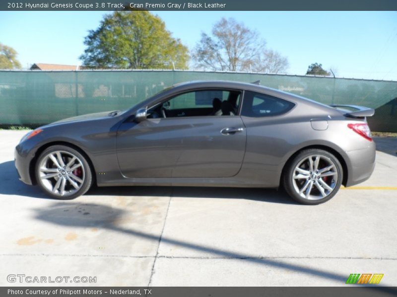 Gran Premio Gray / Black Leather 2012 Hyundai Genesis Coupe 3.8 Track