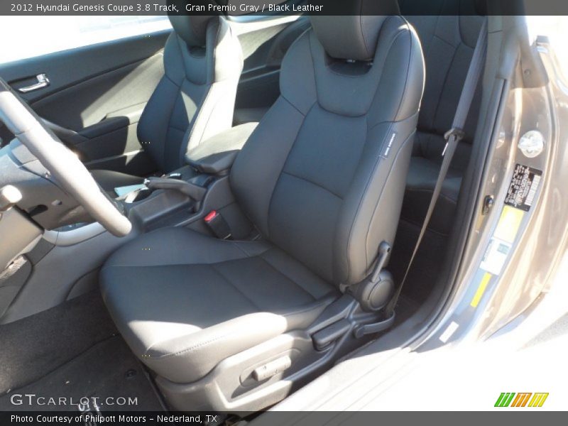 Gran Premio Gray / Black Leather 2012 Hyundai Genesis Coupe 3.8 Track