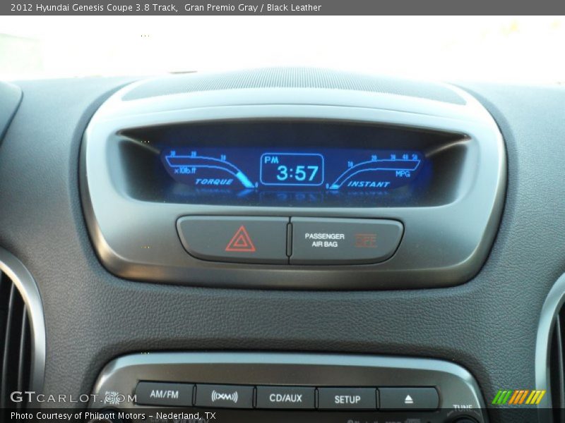 Gran Premio Gray / Black Leather 2012 Hyundai Genesis Coupe 3.8 Track
