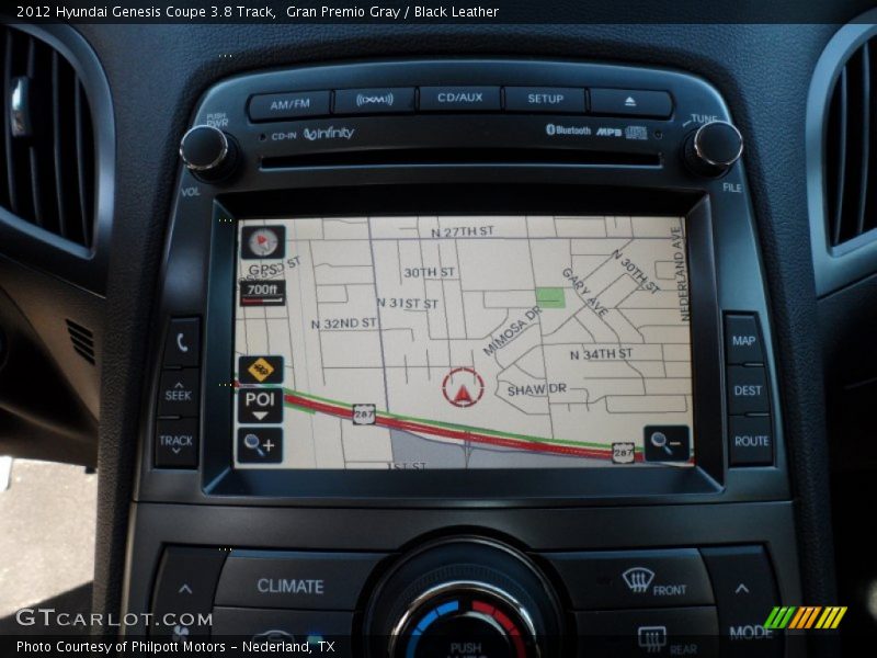 Gran Premio Gray / Black Leather 2012 Hyundai Genesis Coupe 3.8 Track