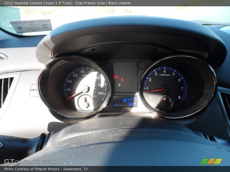 Gran Premio Gray / Black Leather 2012 Hyundai Genesis Coupe 3.8 Track
