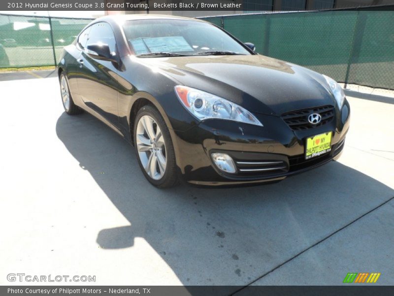 Becketts Black / Brown Leather 2012 Hyundai Genesis Coupe 3.8 Grand Touring
