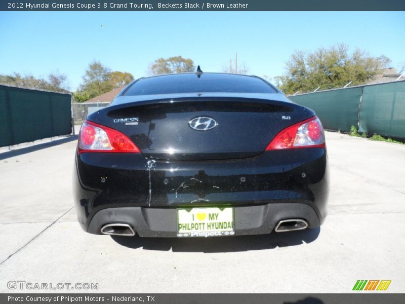 Becketts Black / Brown Leather 2012 Hyundai Genesis Coupe 3.8 Grand Touring