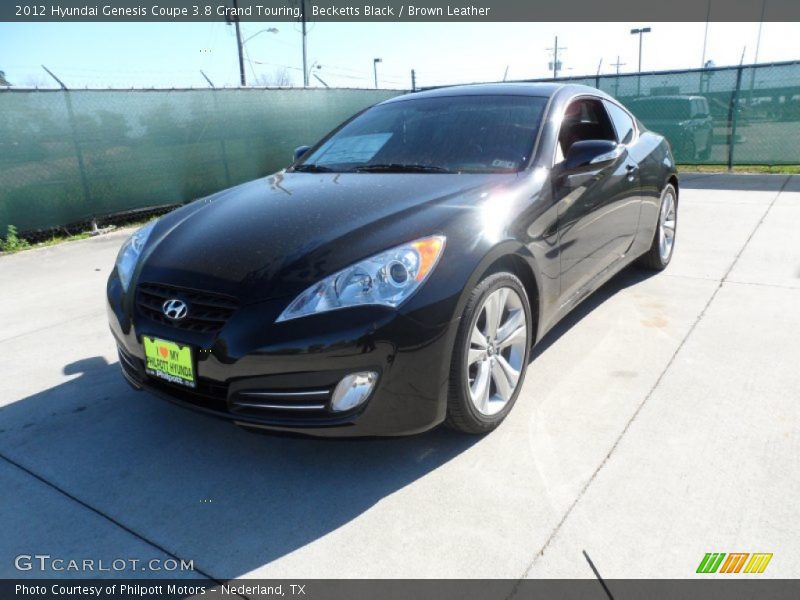 Becketts Black / Brown Leather 2012 Hyundai Genesis Coupe 3.8 Grand Touring