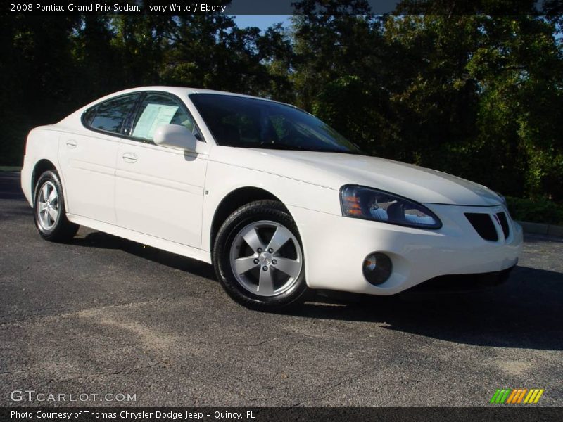 Ivory White / Ebony 2008 Pontiac Grand Prix Sedan