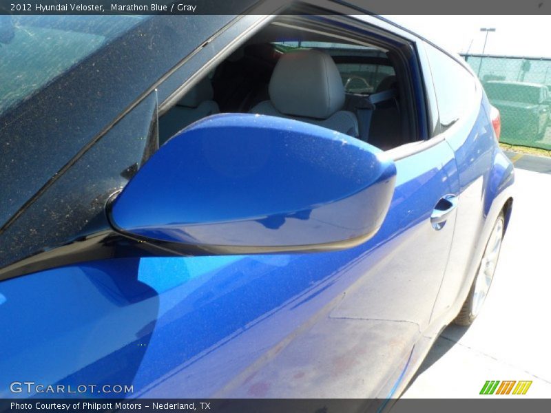 Marathon Blue / Gray 2012 Hyundai Veloster