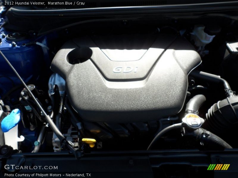 Marathon Blue / Gray 2012 Hyundai Veloster