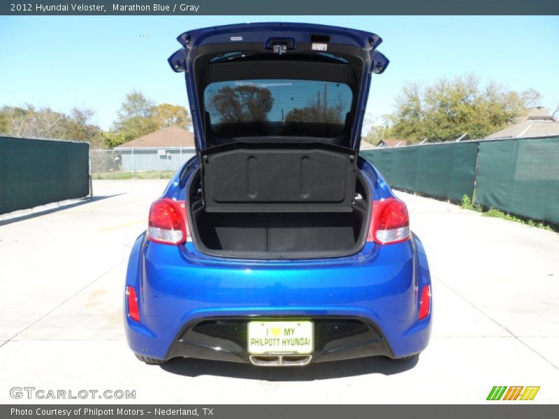 Marathon Blue / Gray 2012 Hyundai Veloster