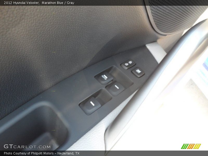 Marathon Blue / Gray 2012 Hyundai Veloster