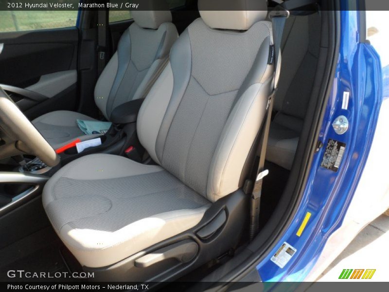 Front Seat of 2012 Veloster 
