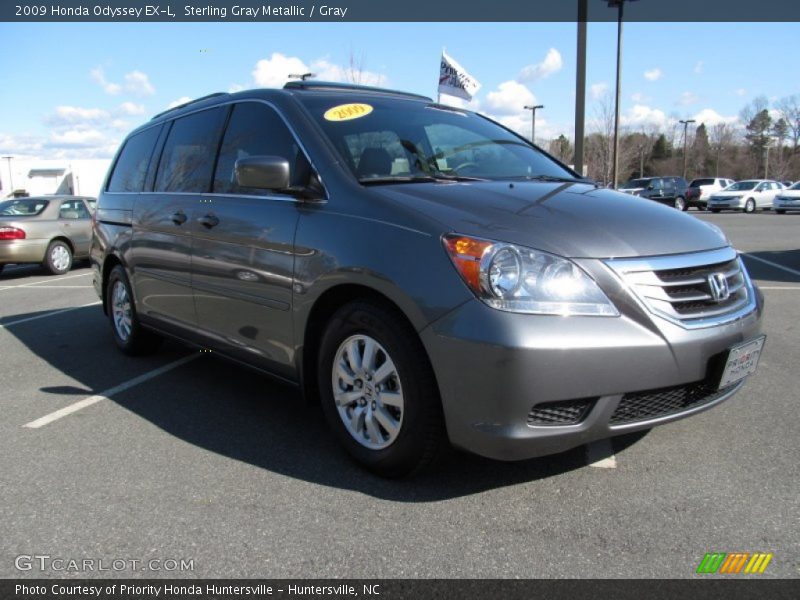 Sterling Gray Metallic / Gray 2009 Honda Odyssey EX-L