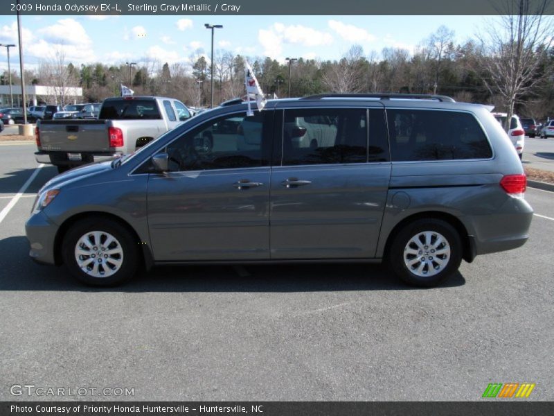 Sterling Gray Metallic / Gray 2009 Honda Odyssey EX-L