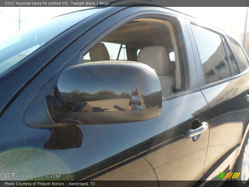 Twilight Black / Beige 2012 Hyundai Santa Fe Limited V6