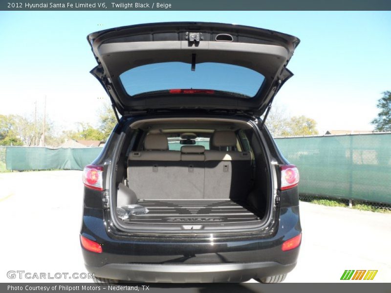 Twilight Black / Beige 2012 Hyundai Santa Fe Limited V6