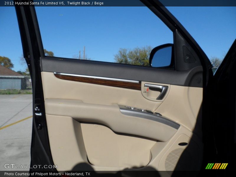 Twilight Black / Beige 2012 Hyundai Santa Fe Limited V6
