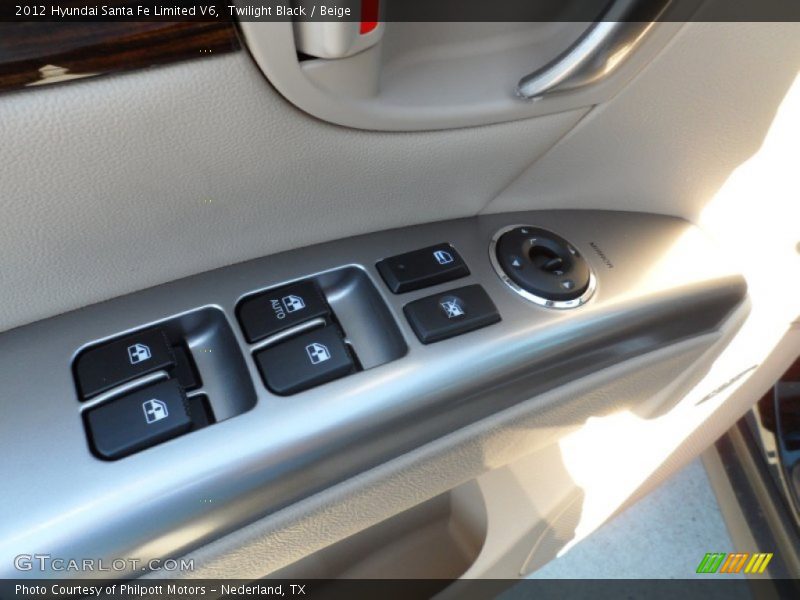 Twilight Black / Beige 2012 Hyundai Santa Fe Limited V6