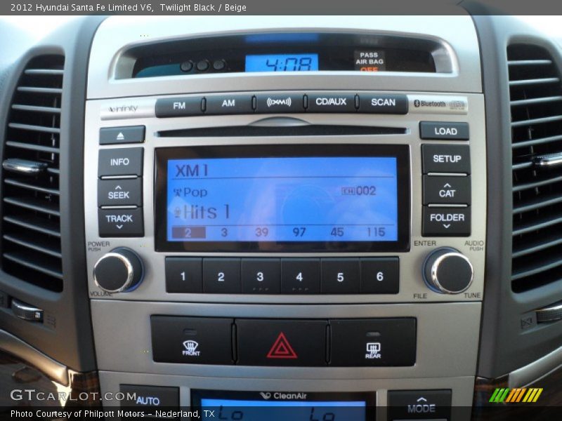 Twilight Black / Beige 2012 Hyundai Santa Fe Limited V6