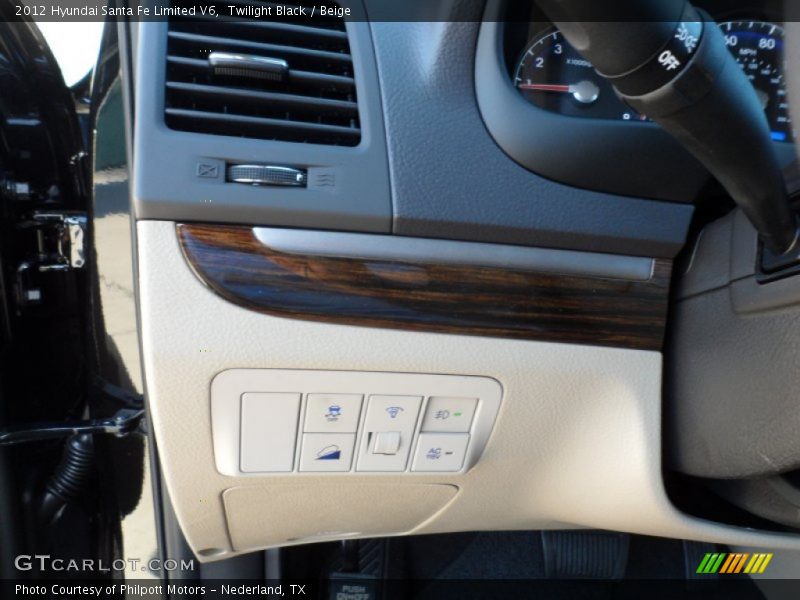 Twilight Black / Beige 2012 Hyundai Santa Fe Limited V6