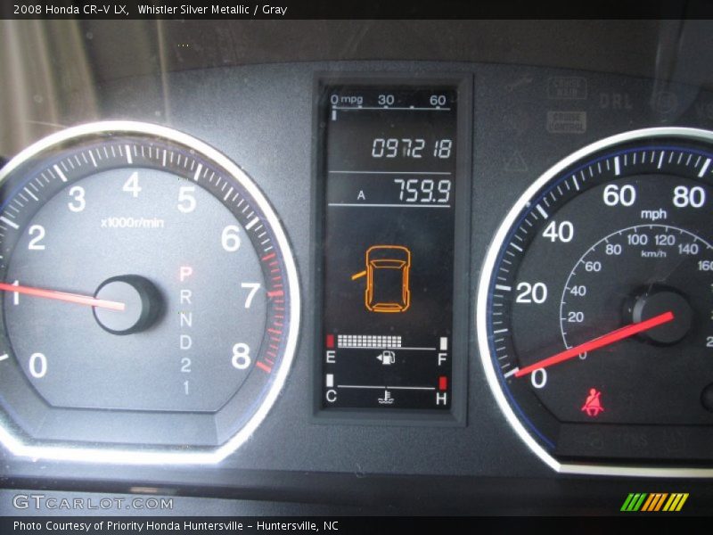 Whistler Silver Metallic / Gray 2008 Honda CR-V LX