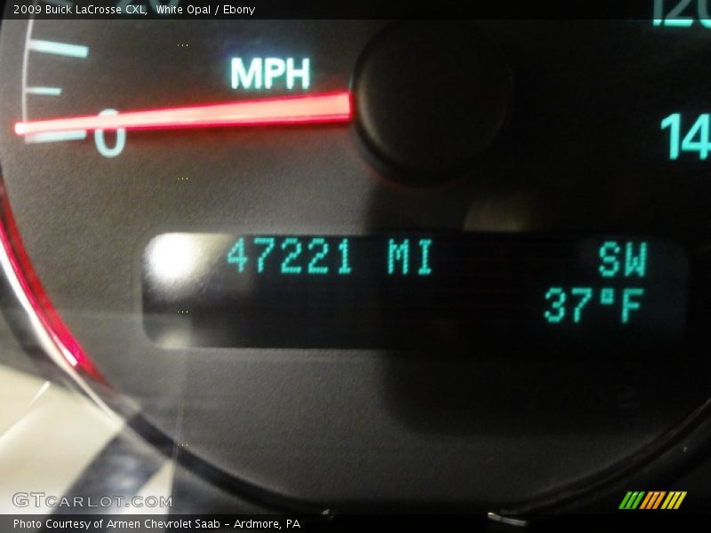 White Opal / Ebony 2009 Buick LaCrosse CXL