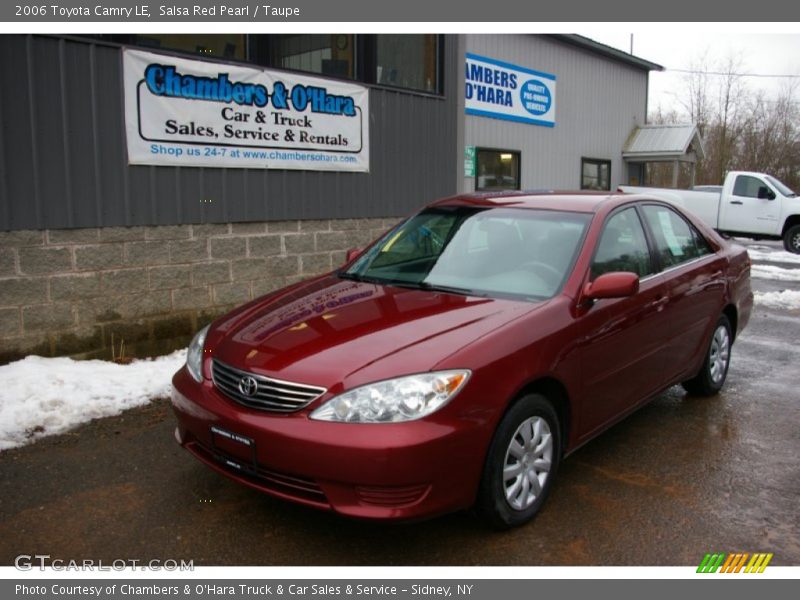 Salsa Red Pearl / Taupe 2006 Toyota Camry LE