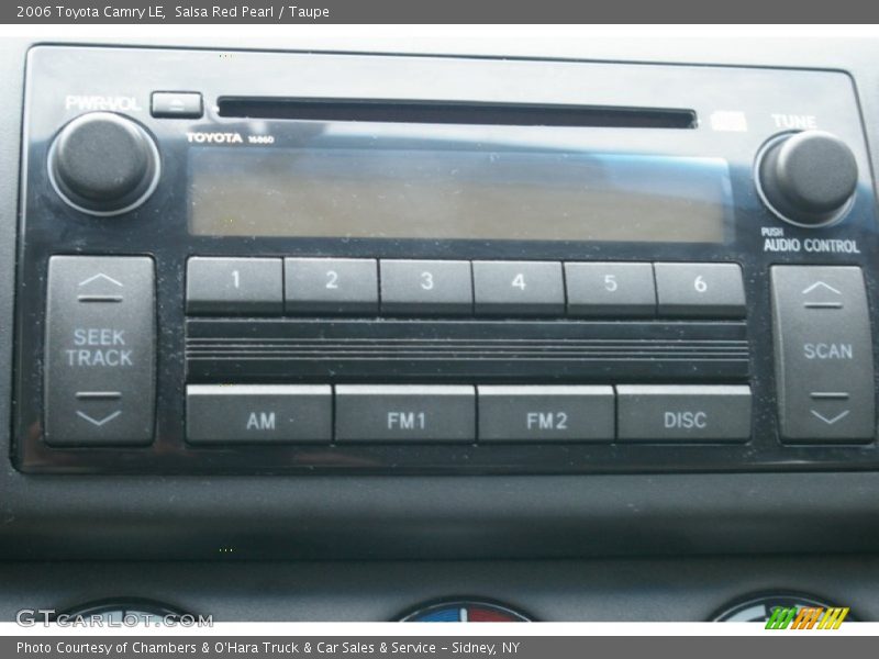 Salsa Red Pearl / Taupe 2006 Toyota Camry LE