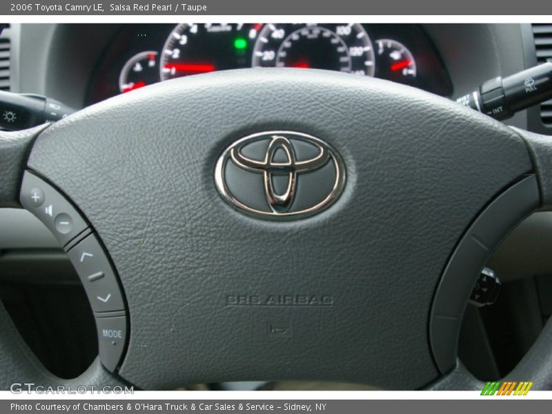 Salsa Red Pearl / Taupe 2006 Toyota Camry LE