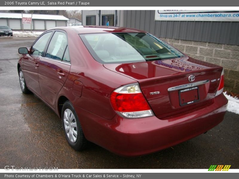 Salsa Red Pearl / Taupe 2006 Toyota Camry LE