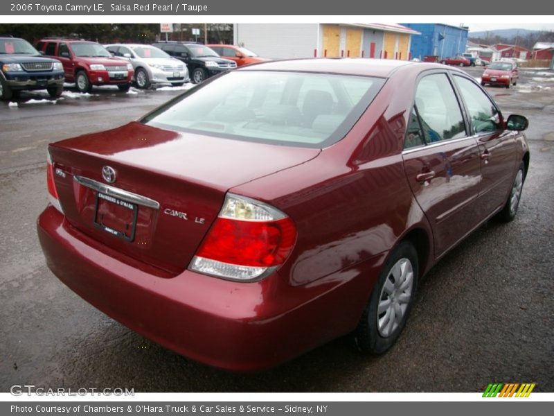 Salsa Red Pearl / Taupe 2006 Toyota Camry LE
