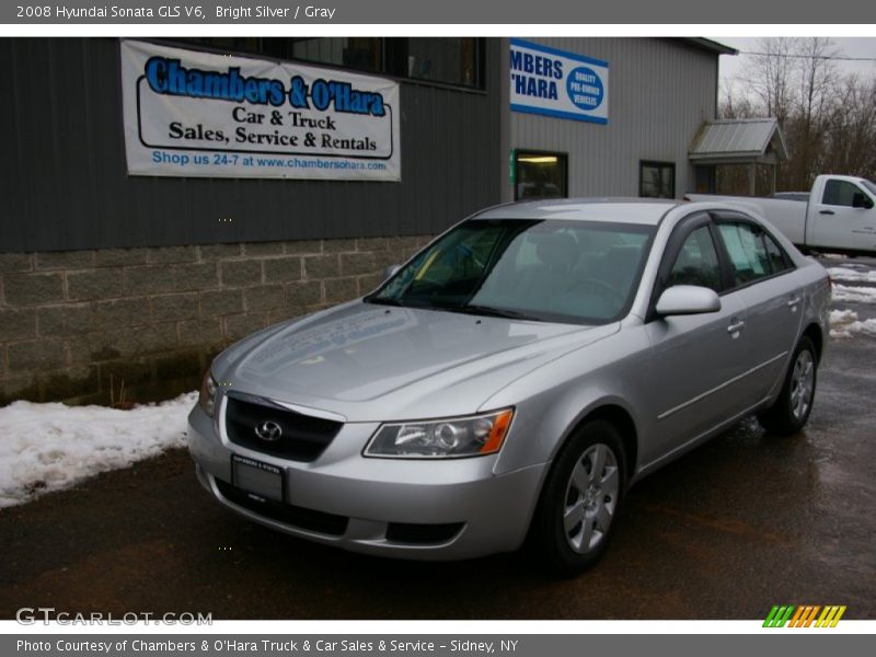 Bright Silver / Gray 2008 Hyundai Sonata GLS V6