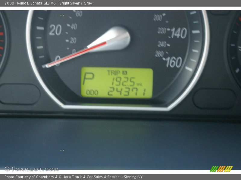 Bright Silver / Gray 2008 Hyundai Sonata GLS V6
