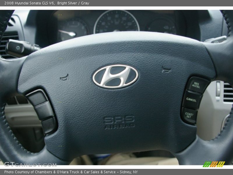 Bright Silver / Gray 2008 Hyundai Sonata GLS V6