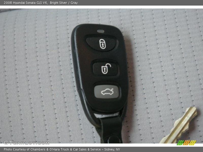 Bright Silver / Gray 2008 Hyundai Sonata GLS V6