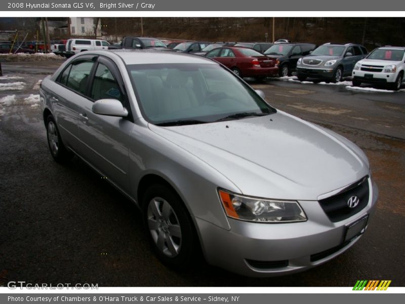 Bright Silver / Gray 2008 Hyundai Sonata GLS V6