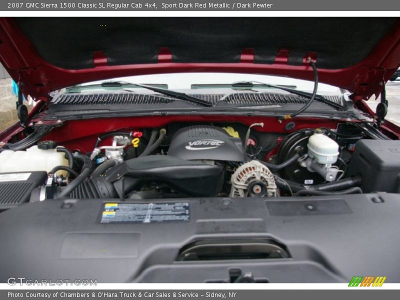 Sport Dark Red Metallic / Dark Pewter 2007 GMC Sierra 1500 Classic SL Regular Cab 4x4