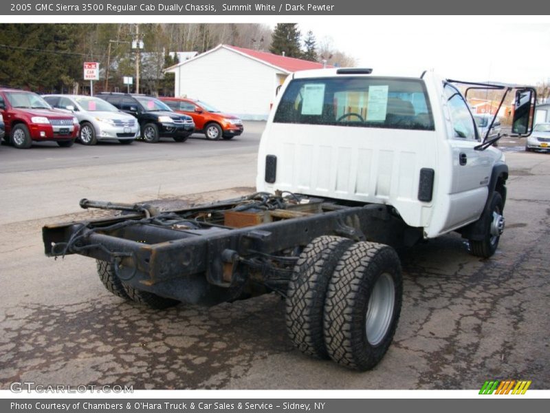 Summit White / Dark Pewter 2005 GMC Sierra 3500 Regular Cab Dually Chassis