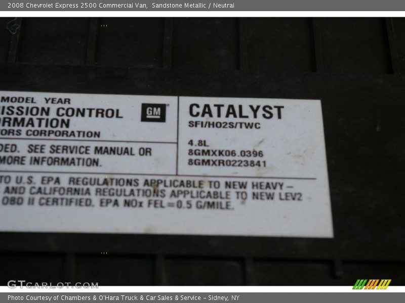 Sandstone Metallic / Neutral 2008 Chevrolet Express 2500 Commercial Van