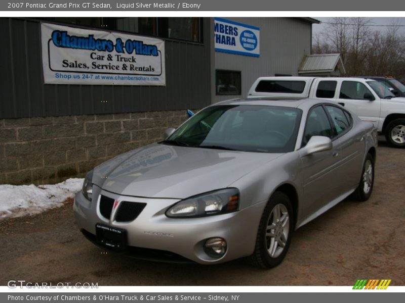 Liquid Silver Metallic / Ebony 2007 Pontiac Grand Prix GT Sedan