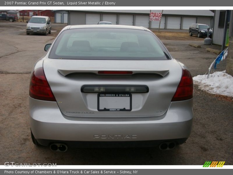Liquid Silver Metallic / Ebony 2007 Pontiac Grand Prix GT Sedan