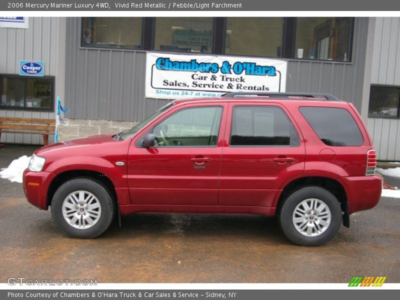 Vivid Red Metallic / Pebble/Light Parchment 2006 Mercury Mariner Luxury 4WD