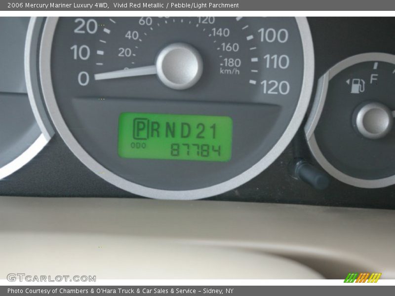 Vivid Red Metallic / Pebble/Light Parchment 2006 Mercury Mariner Luxury 4WD